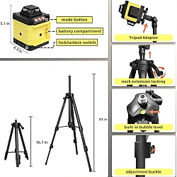 Nivela Laser 3D LEIHMANN cu Linii Verzi si Accesorii Complete Nivela Laser 3D LEIHMANN cu Linii Verzi si Accesorii Complete