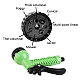 Pistol de stropit 7 moduri de udare material ABS fara scurgeri negru/verde Pistol de stropit 7 moduri de udare material ABS fara scurgeri negru/verde