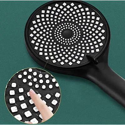 Para de dus universala 3 moduri de jet diametru 25cm NEGRU Para de dus universala 3 moduri de jet diametru 25cm NEGRU