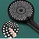 Para de dus universala 3 moduri de jet diametru 25cm NEGRU Para de dus universala 3 moduri de jet diametru 25cm NEGRU