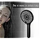 Para de dus universala 3 moduri de jet diametru 25cm NEGRU Para de dus universala 3 moduri de jet diametru 25cm NEGRU