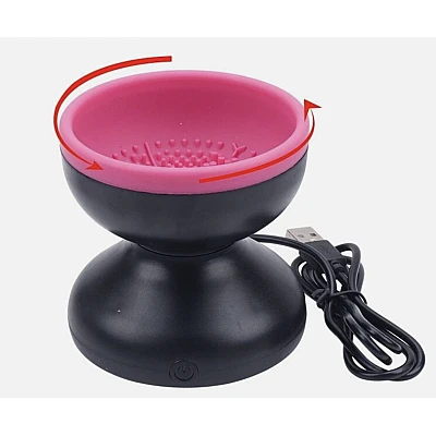 Dispozitiv electric rotativ pentru curatare pensule makeup incarcare usb Dispozitiv electric rotativ pentru curatare pensule makeup incarcare usb