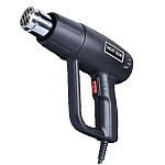 Pistol cu aer cald rezistent putere 2000 W temperatura intre 300 si 600 grade Negru