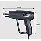 Pistol cu aer cald rezistent putere 2000 W temperatura intre 300 si 600 grade Negru Pistol cu aer cald rezistent putere 2000 W temperatura intre 300 si 600 grade Negru