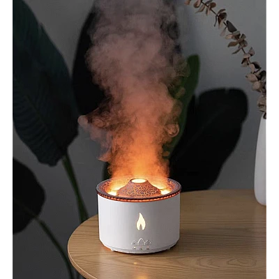Difuzor de aroma si umidificator de aer VULCAN 360ml USB Alb Plastic Difuzor de aroma si umidificator de aer VULCAN 360ml USB Alb Plastic