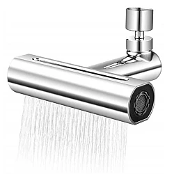 Robinet de bucatarie cu extensie 4 moduri curgere apa cascada picaturi de ploaie bule si 2 jeturi