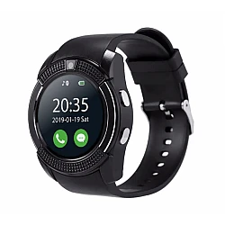 Ceas Smartwatch V8 cu functie apelare SMS camera Bluetooth Android Negru