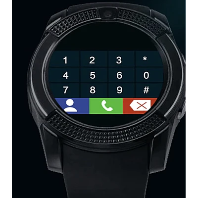 Ceas Smartwatch V8 cu functie apelare SMS camera Bluetooth Android Negru Ceas Smartwatch V8 cu functie apelare SMS camera Bluetooth Android Negru