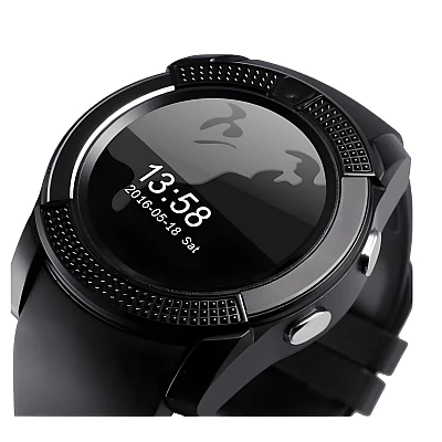 Ceas Smartwatch V8 cu functie apelare SMS camera Bluetooth Android Negru Ceas Smartwatch V8 cu functie apelare SMS camera Bluetooth Android Negru