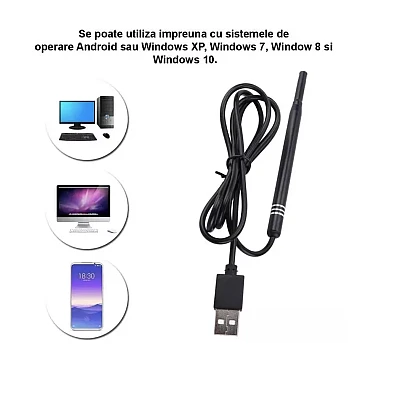 Camera Endoscopica Pentru Inspecite Ureche Nas Piele 6 LED Incarcare USB Cu Dipslay Inclus de 4 3 Inch Camera Endoscopica Pentru Inspecite Ureche Nas Piele 6 LED Incarcare USB Cu Dipslay Inclus de 4 3 Inch