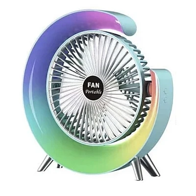 Ventilator de birou rotativ Andowl Q FS800 cu iluminare LED RGB Ventilator de birou rotativ Andowl Q FS800 cu iluminare LED RGB