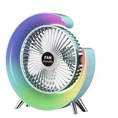 Ventilator de birou rotativ Andowl Q FS800 cu iluminare LED RGB Ventilator de birou rotativ Andowl Q FS800 cu iluminare LED RGB