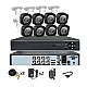 Sistem de supraveghere cu 8 camere exterior 1080P Kit AHD compresie video H.265 Sistem de supraveghere cu 8 camere exterior 1080P Kit AHD compresie video H.265