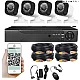 Sistem de supraveghere cu 8 camere exterior 1080P Kit AHD compresie video H.265 Sistem de supraveghere cu 8 camere exterior 1080P Kit AHD compresie video H.265