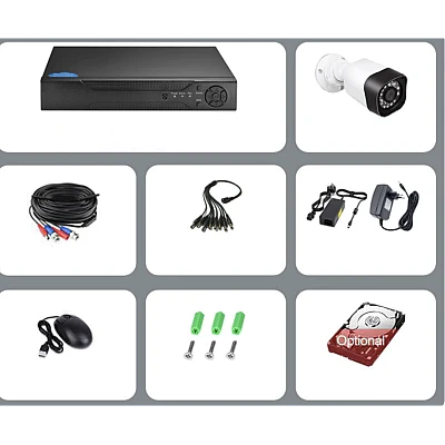 Sistem de supraveghere cu 8 camere exterior 1080P Kit AHD compresie video H.265 Sistem de supraveghere cu 8 camere exterior 1080P Kit AHD compresie video H.265
