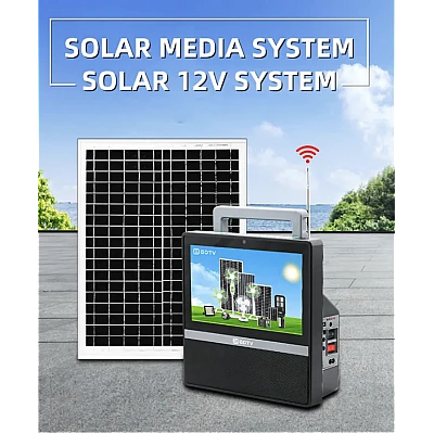 Kit panou solar cu TV GD 8088 putere 200W multifunctional Kit panou solar cu TV GD 8088 putere 200W multifunctional