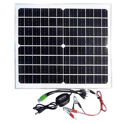 Panou solar cu 4 iesiri USB CcLamp CL 1826 de 25 W Panou solar cu 4 iesiri USB CcLamp CL 1826 de 25 W