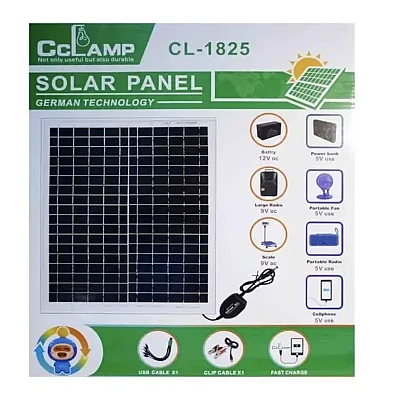 Panou solar cu 4 iesiri USB CcLamp CL 1826 de 25 W Panou solar cu 4 iesiri USB CcLamp CL 1826 de 25 W