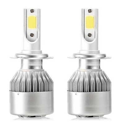 Set 2 becuri auto C6 H3 6000K 36W/bec 8000lm 60LED Set 2 becuri auto C6 H3 6000K 36W/bec 8000lm 60LED