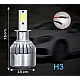 Set 2 becuri auto C6 H3 6000K 36W/bec 8000lm 60LED Set 2 becuri auto C6 H3 6000K 36W/bec 8000lm 60LED