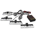 Set 4 stroboscoape cu 4 leduri lumina Galbena si Telecomanda