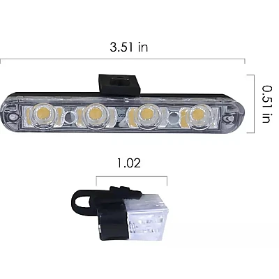 Set 4 stroboscoape cu 4 leduri lumina Galbena si Telecomanda Set 4 stroboscoape cu 4 leduri lumina Galbena si Telecomanda