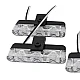 Set 4 lumini LED de avertizare rosu albastru pentru grila functii stroboscop 36W 12V Set 4 lumini LED de avertizare rosu albastru pentru grila functii stroboscop 36W 12V