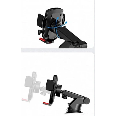 Suport telefon auto Andowl Q Z002 cu ventuza prindere cu auto lock unghi ajustabil 360 Suport telefon auto Andowl Q Z002 cu ventuza prindere cu auto lock unghi ajustabil 360