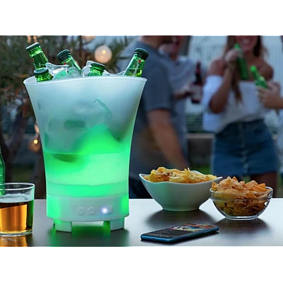 Frapiera LED cu boxa bluetooth Multicolor 7L Frapiera LED cu boxa bluetooth Multicolor 7L