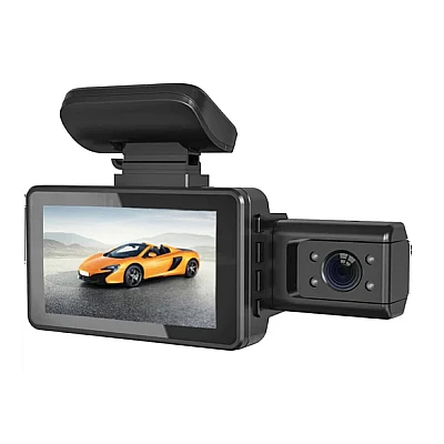 Camera auto dubla fata si interior 1080p ecran 3 inch Unghi 170 grade Night vision G Senzor Detectia Miscarii Camera auto dubla fata si interior 1080p ecran 3 inch Unghi 170 grade Night vision G Senzor Detectia Miscarii