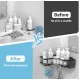 Raft de baie Suport coltar pentru dus din otel inoxidabil