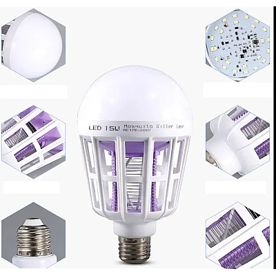 Bec cu Lampa UV Impotriva Insectelor Lumina Alba 12W Bec cu Lampa UV Impotriva Insectelor Lumina Alba 12W