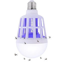 Bec cu Lampa UV Impotriva Insectelor Lumina Alba 12W