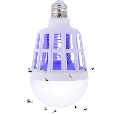 Bec cu Lampa UV Impotriva Insectelor Lumina Alba 12W Bec cu Lampa UV Impotriva Insectelor Lumina Alba 12W