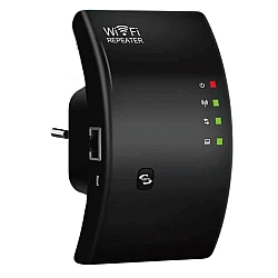 Amplificator semnal Wireless WiFi Repeater/Range Extender 300 Mbps Negru