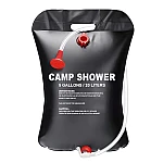Dus solar pentru camping PVC Capacitate 20L Negru
