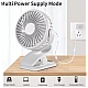 Ventilator portabil cu clip rotire 360 cu 3 viteze ultra silentios incarcare rapida Q T74 Ventilator portabil cu clip rotire 360 cu 3 viteze ultra silentios incarcare rapida Q T74