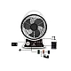 Ventilator Q F620 cu incarcare solara AC DC 18W 35cm 2 becuri led powerbank bluetooth radio FM USB Ventilator Q F620 cu incarcare solara AC DC 18W 35cm 2 becuri led powerbank bluetooth radio FM USB
