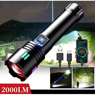 Lanterna LED L660 zoom telescopic reincarcabila 35W Lanterna LED L660 zoom telescopic reincarcabila 35W