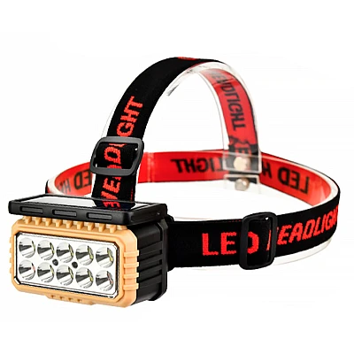 Lanterna de cap LY 806 cu panou solar si 10 leduri Lanterna de cap LY 806 cu panou solar si 10 leduri