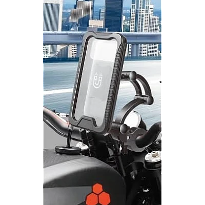 Suport de telefon pentru moto / bicicleta impermeabil cu carcasa si rotire S806 Suport de telefon pentru moto / bicicleta impermeabil cu carcasa si rotire S806