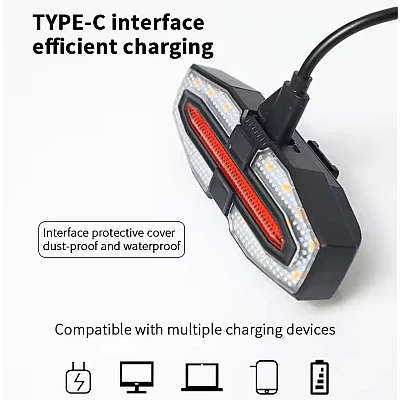 Semnalizare Bicicleta LY 5510 cu Telecomanda Wireless Semnalizare Bicicleta LY 5510 cu Telecomanda Wireless