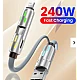 Cablu de date si incarcare 2 in 2 putere 240W