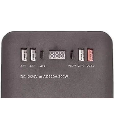 Invertor auto Olesson 1661 de 220V/200W Invertor auto Olesson 1661 de 220V/200W