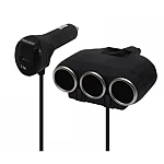 Priza auto 12V si 24V Olesson 1634 cu 4 intrari 120W negru