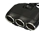 Priza auto 12V si 24V Olesson 1634 cu 4 intrari 120W negru Priza auto 12V si 24V Olesson 1634 cu 4 intrari 120W negru