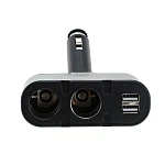 Adaptor priza auto 2 porturi cu USB 100W Olesson 1652