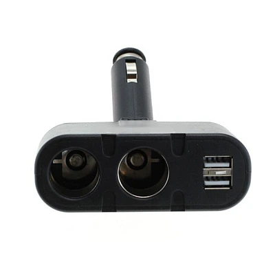 Adaptor priza auto 2 porturi cu USB 100W Olesson 1652 Adaptor priza auto 2 porturi cu USB 100W Olesson 1652