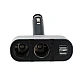 Adaptor priza auto 2 porturi cu USB 100W Olesson 1652 Adaptor priza auto 2 porturi cu USB 100W Olesson 1652