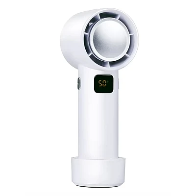 Ventilator de mana portabil cu afisaj digital 5W Ventilator de mana portabil cu afisaj digital 5W